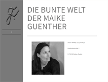 Tablet Screenshot of maikeguenther.com